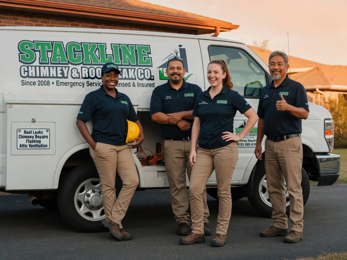 Chimney flashing repair company in Woodson, TX